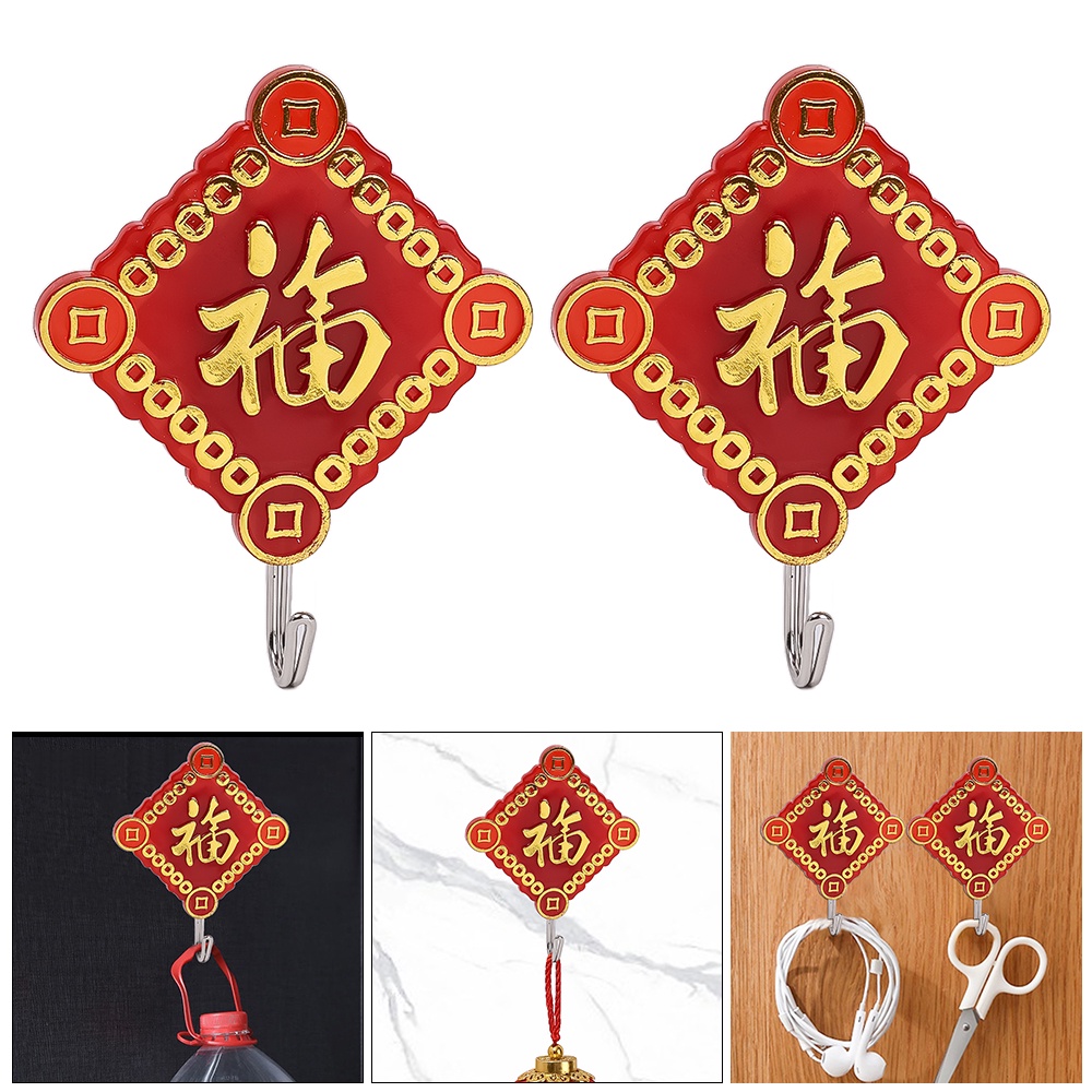 Kait Gantung Dinding / Pintu / Jendela Bahan Plastik Untuk Kamar Mandi / Dapur