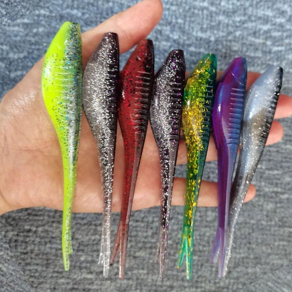 Top 5pcs/lot Umpan Cacing Pancing Puyuh Tinggi Buatan 12cm10g Berenang Capuchin Maggot