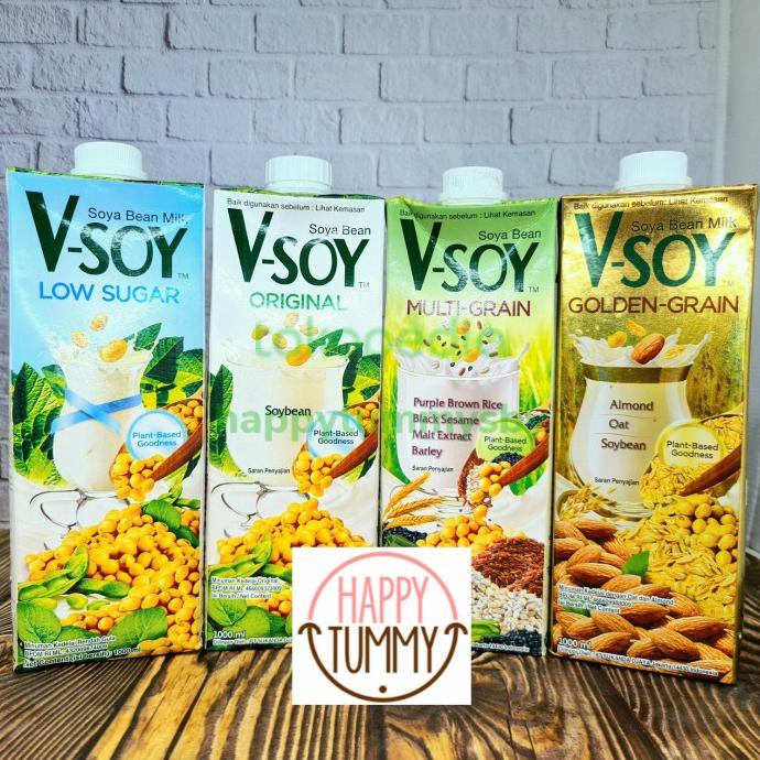 

vsoy golden multi grain low sugar 1L susu kedelai soy milk