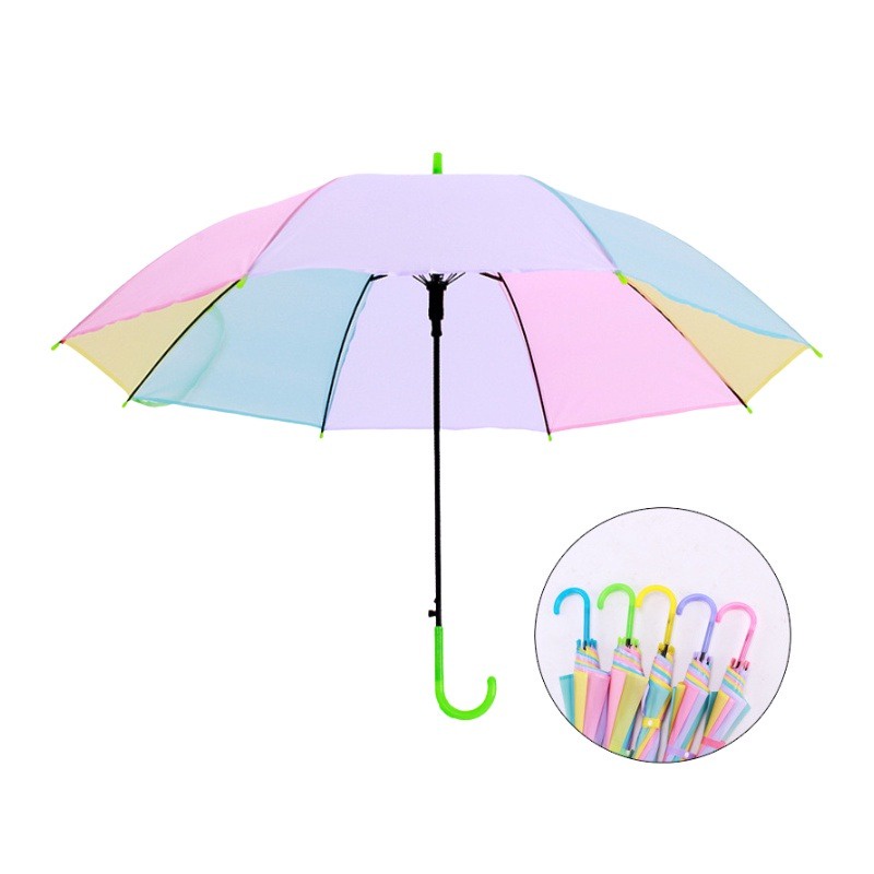 PAYUNG KOREA TRANSPARAN | PAYUNG LIPAT PLASTIK BENING | PAYUNG WARNA WARNI RAINBOW | Umbrella Transparant