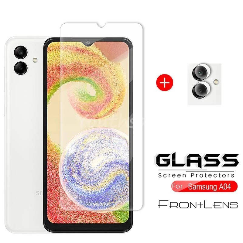 Pelindung Layar Tempered Glass Samsung A05 Samsung A05s Samsung Galaxy A04s / Samsung A13 5G Samsung A04 / A04e Paket 2 in 1