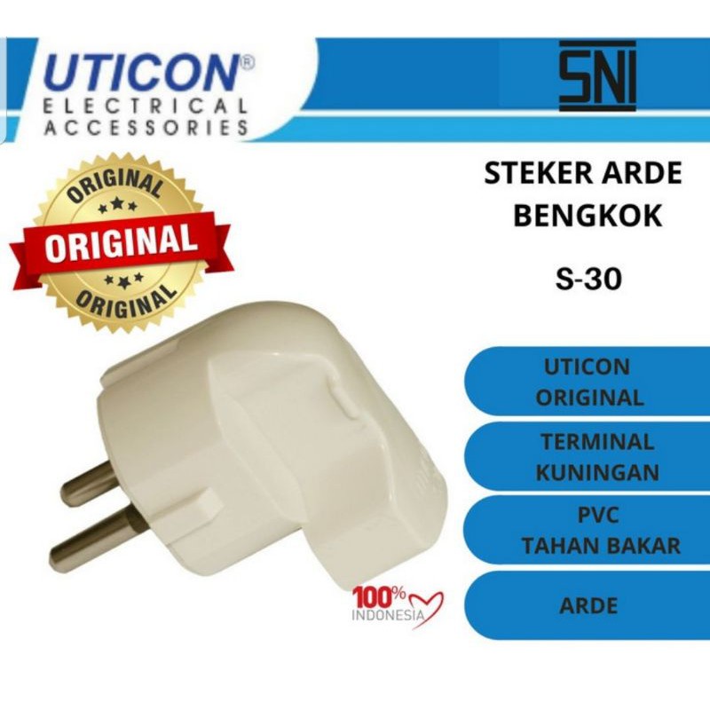 Uticon Tusuk Kontak Bulat Arde model Miring atau Model L S-30