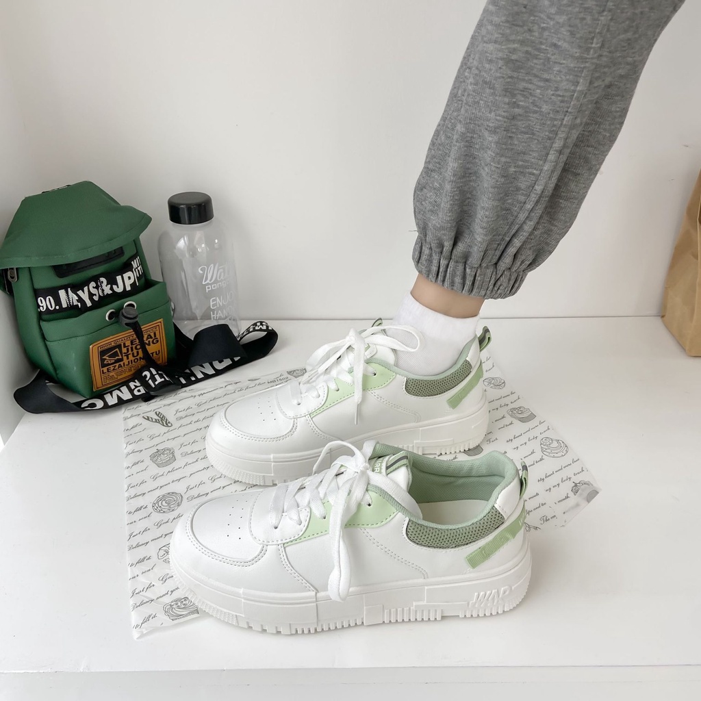 Sepatu Putih Perempuan Korean Style Sepatu Sneaker Wanita Santai Import Sneakers Shoes Cewek Trendy SP-216