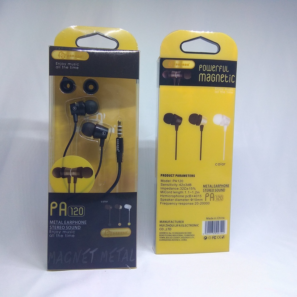 [PA-120] HANDSFREE HEADSET PAPADA EARPHONE PAPADA PA-120