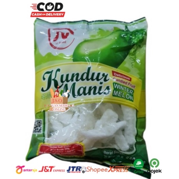 (JSO) KUNDUR MANIS WINTER MELON / Tangkue Tang kue / Candied Fruit / Tangkui