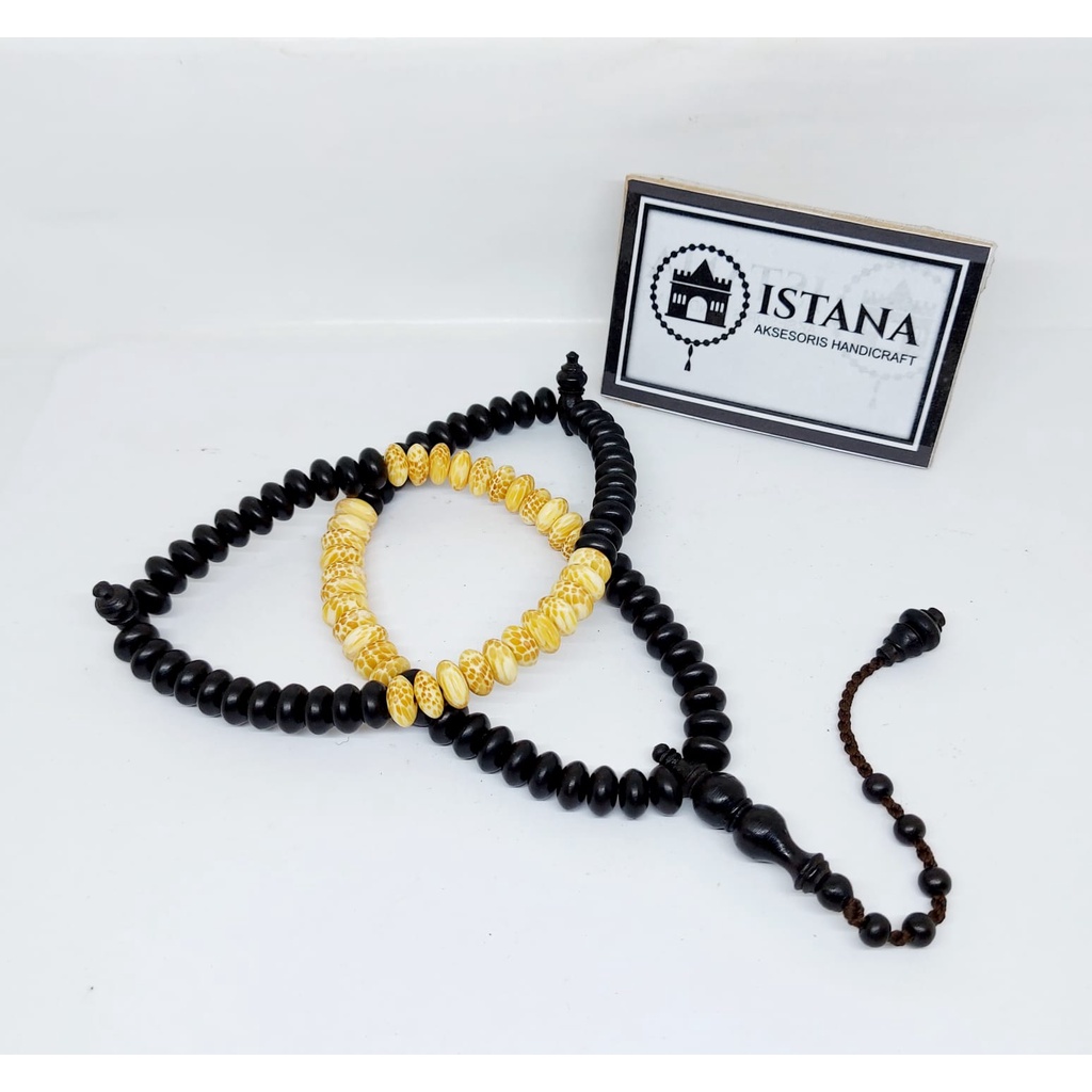 tasbih kayu galih kelor kombinasi kayu liwung jenar terbaru