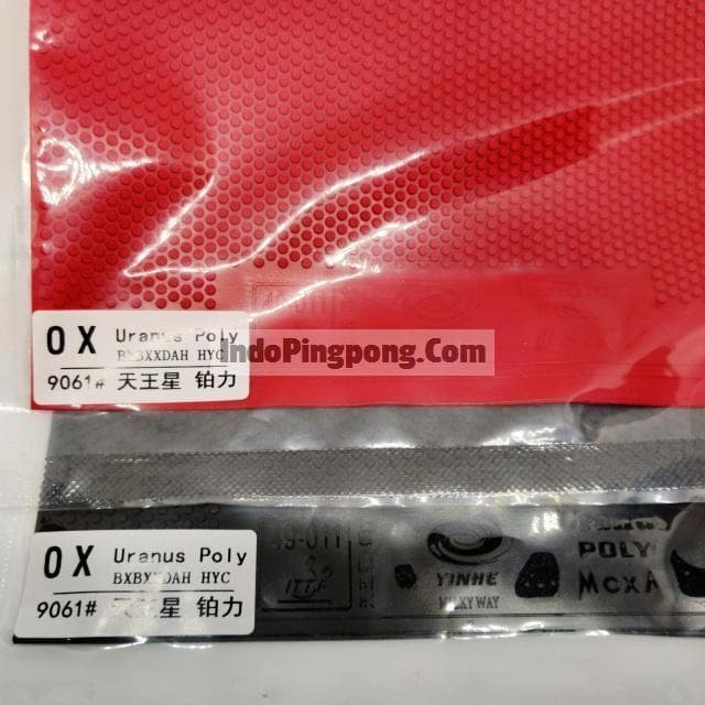 Yinhe Uranus Poly Ox ~ Short Pips Rubber Karet Bintik Serang Pendek [Populer]