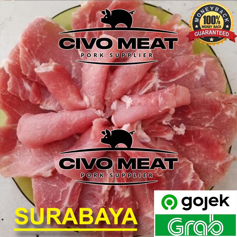 

Daging Paha Babi (Tanpa Kulit) slice tipis - 500gr