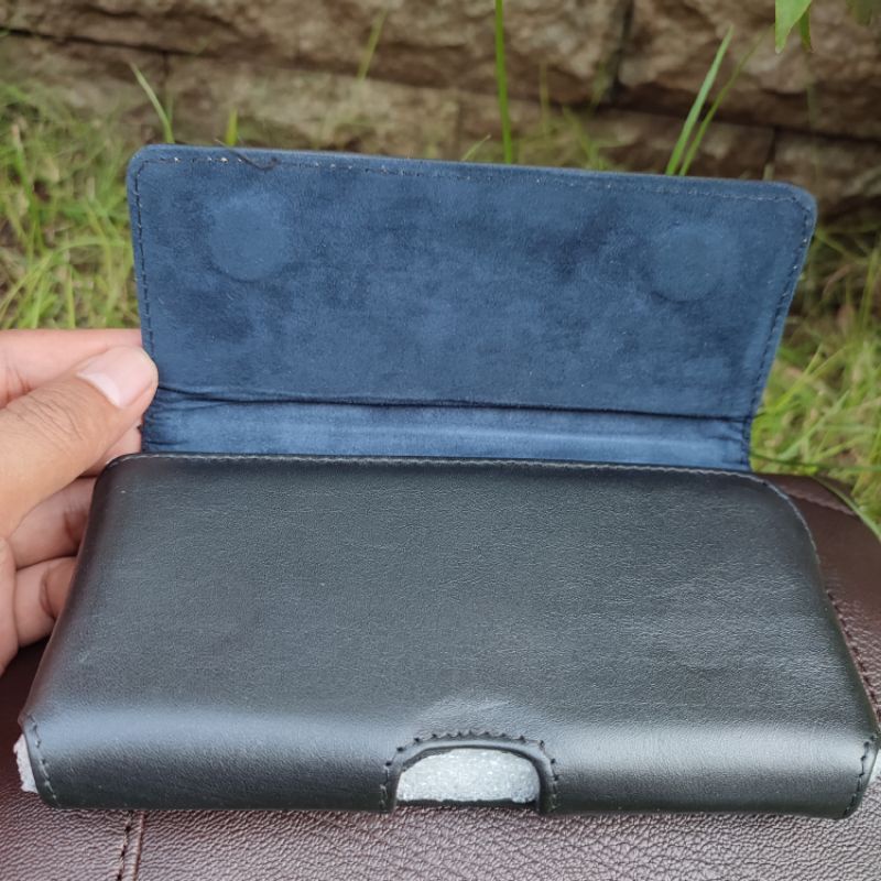 Dompet Hp Pinggang Kulit Sapi Asli Model Miring
