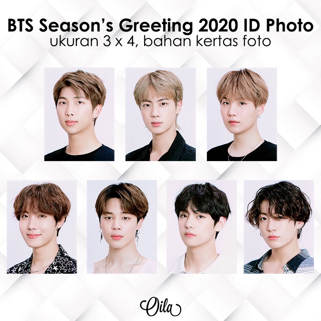 BTS Seasons Greetings id photo pas foto bangtan ukuran 3x4 cm idp004