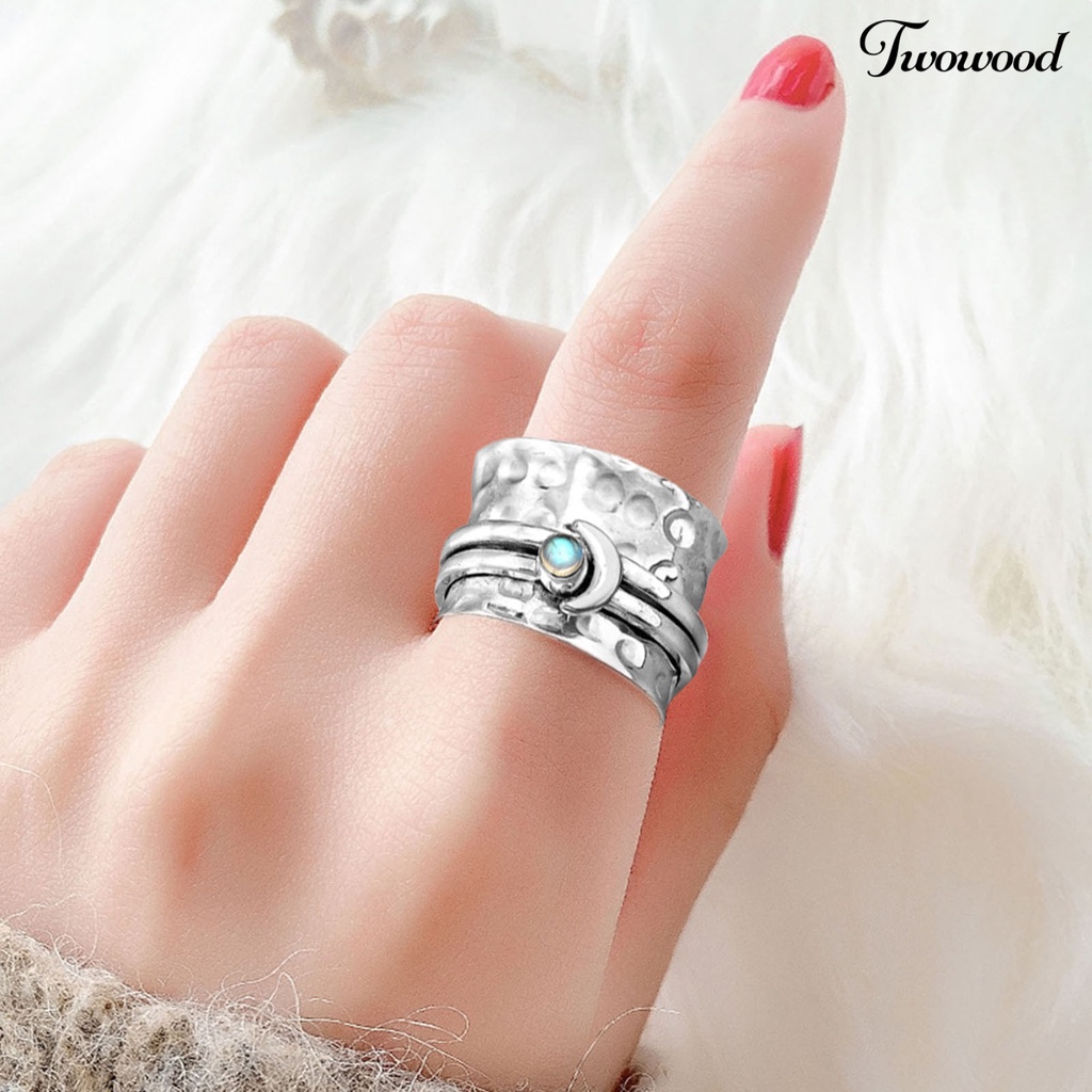 Cincin Model Vintage Bahan Cubic Zirconia Untuk Wanita