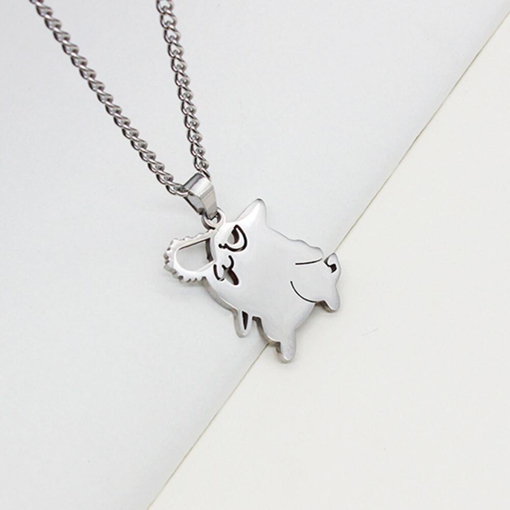 Kalung Choker Liontin Anime Chainsaw Man Bahan Stainless Steel Untuk Unisex