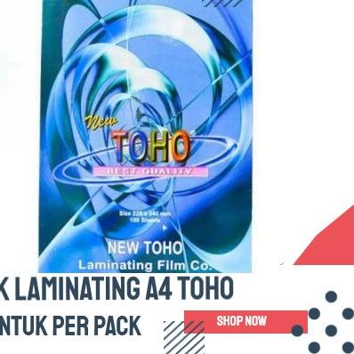 

Plastik Laminating a4 TOHO 100 MIKRON