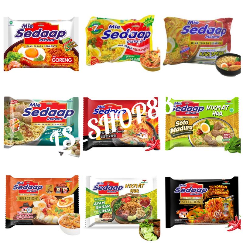 

Mie Sedaap Goreng & Kuah All Variant