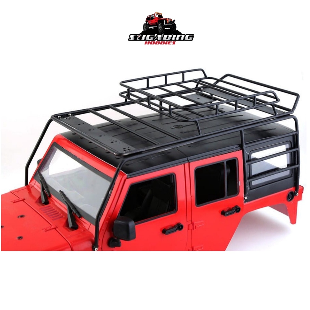 METAL ROOF RACK ROLL CAGE 1/10 RC WB 313mm JEEP WRANGLER RUBICON SCX10