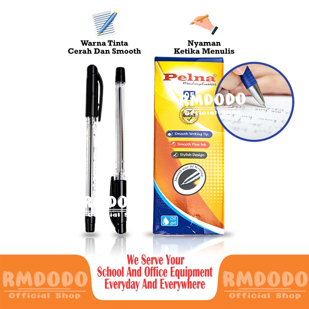 

Rmdodo - Gel Pen / Pulpen Gel 0.5mm Tinta Hitam Isi 12 Pcs / Pena Gel Pelna 05 Smooth / Ink Pen Bolpen Lancip