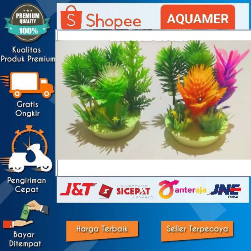 Jual Hiasan Akuarium Tanaman Hias Cemara Rimbun Aquarium Cm