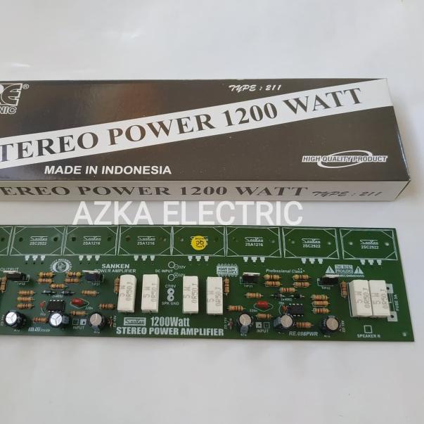 Kit Driver Power Amplifier Stereo 1200W