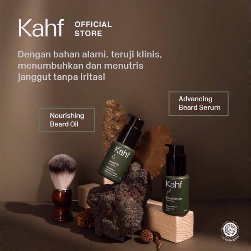 Kahf Advancing Beard &amp; Hair Serum 30 ml - Serum Penumbuh Janggut dan Rambut