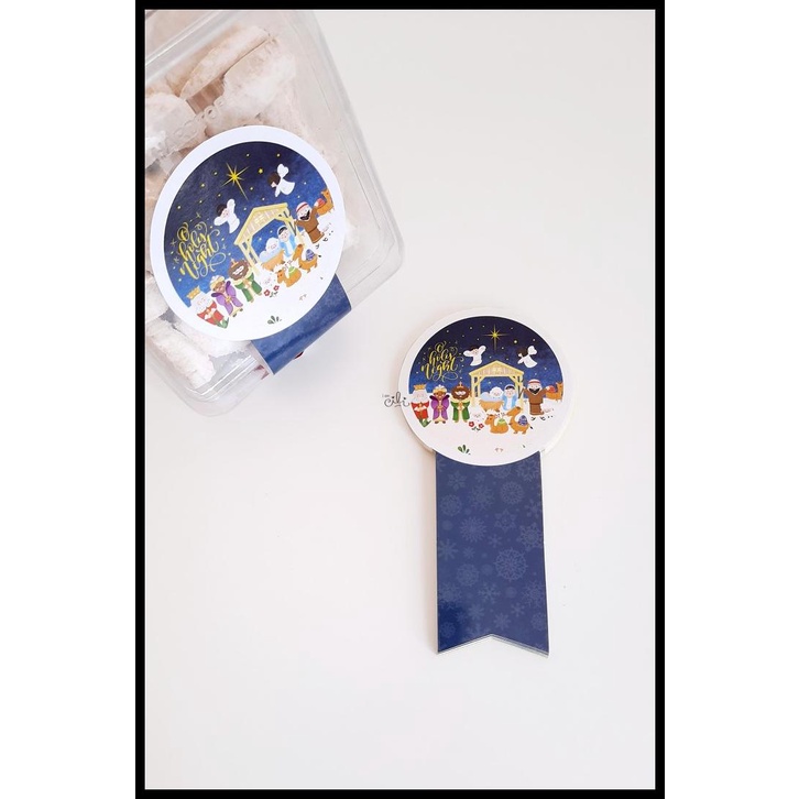 

(Sc029) Stiker Natal Christmas Holy Night Toples 250Gr (Uk 7X14Cm)