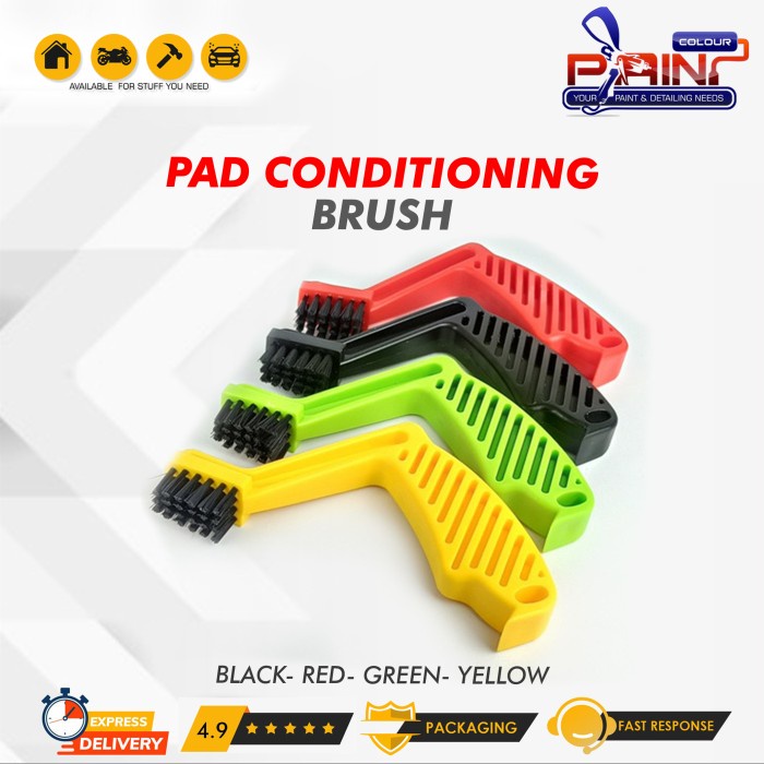 Foam Pad Conditioning Brush - Sikat Pembersih Busa Poles Mobil Motor