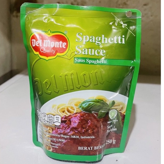

Delmonte saus spaghetti 250gr