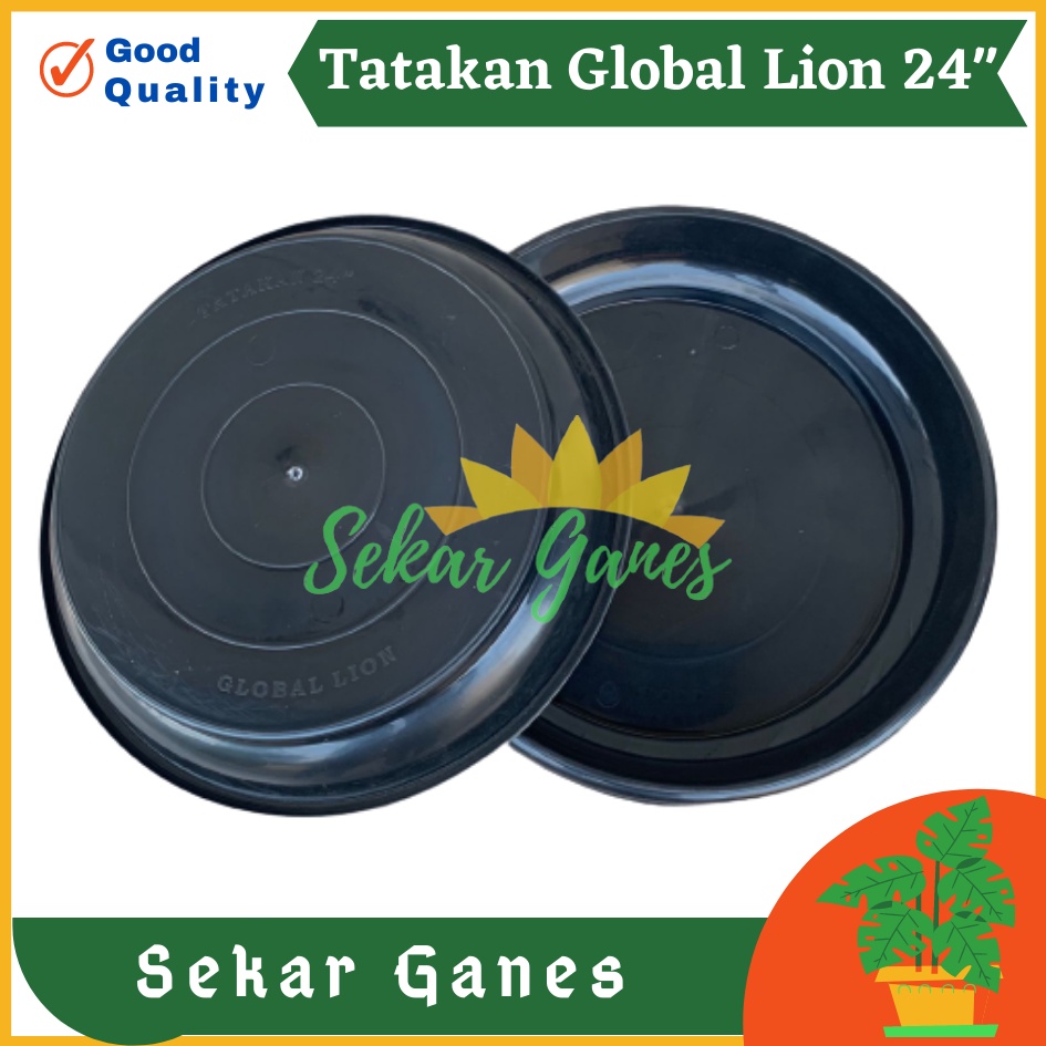 PROMO Tatakan Pot Hitam Global Lion 60 cm 24 inch Tatakan Pot Bunga 30 Panjang Besi 40 Kayu 25 20 Kotak-TATAKAN 24&quot; (24inc /50cm) alas pot besar untuk pot ukuran 50 - 70