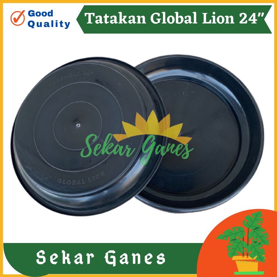 PROMO Tatakan Pot Hitam Global Lion 60 cm 24 inch Tatakan Pot Bunga 30 Panjang Besi 40 Kayu 25 20 Kotak-TATAKAN 24&quot; (24inc /50cm) alas pot besar untuk pot ukuran 50 - 70