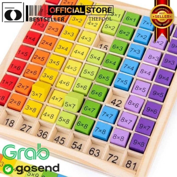 

Dijual DIAGRAM BOARD Mainan montessori hundred boad papan angka perkalian TF Limited