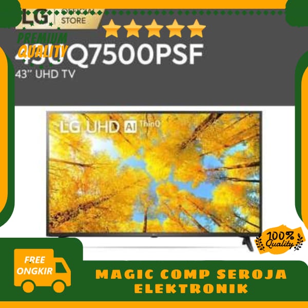 ORIGINAL LG 43UQ7500 4K Smart UHD AI ThinQ® TV 43 Inch 43UQ7500PSF