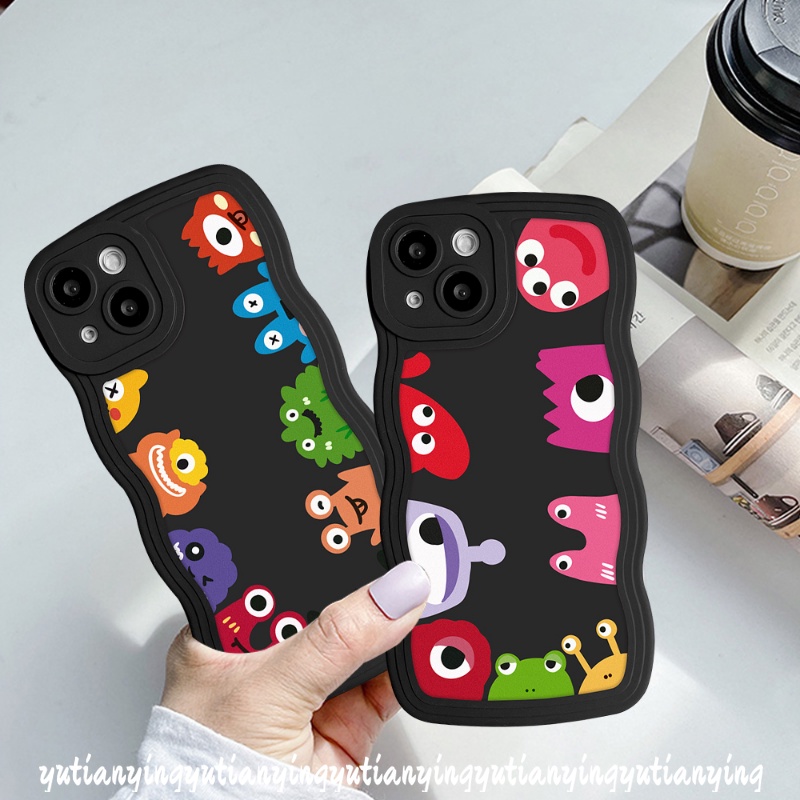 Soft Case Motif Kartun Monster Kecil Untuk OPPO A17 A57 A15 A55 A16 A54 A16K A96 A17K A12 A77 A74 A5 A9 A16s A95 A5s A7 A1k A77s A53 A3s A72 A76 7Z 8Z 712