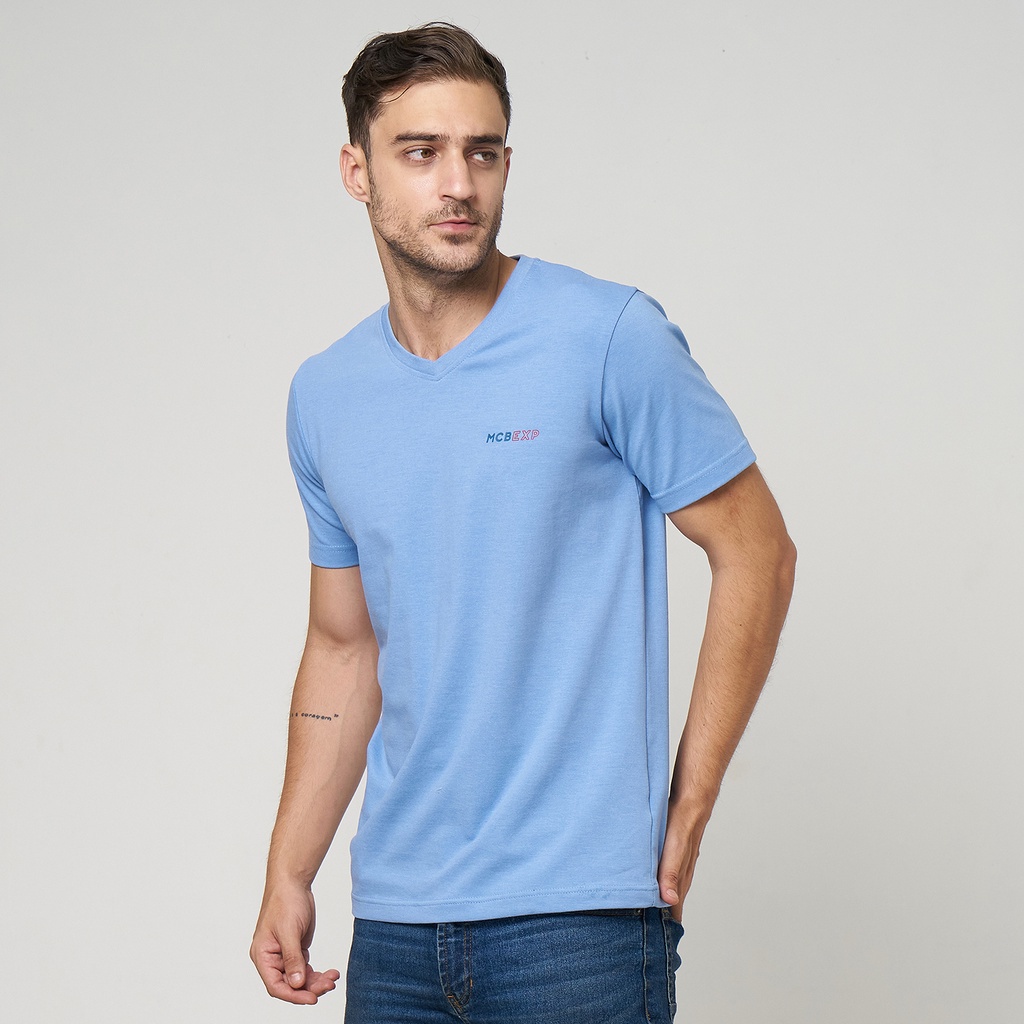 T-shirt Pria Lengan Pendek / MCB Kaos Basic V Man Pendek Grenade Sky 0128062