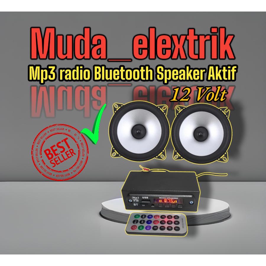 BLUETOOTH MP3 PLAYER USB FM BOX MINI RAKITAN FREE ADAPTOR 12 VOLT Amplifier