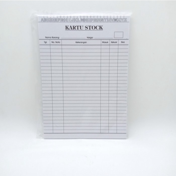 

Filling Cabinet Kartu Stok Barang Kwarto Putih / Stock Card White