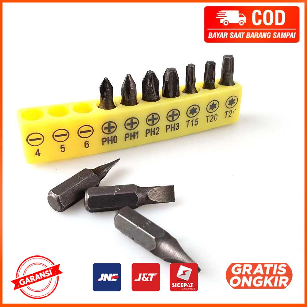 Set Kepala Mata Obeng Screwdriver Bit 10 PCS ZC005