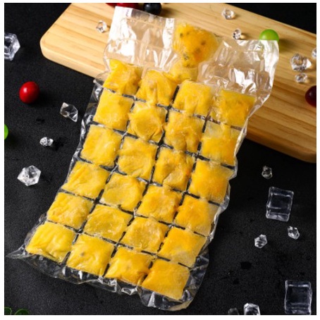 (snapcorner)PLASTIK CETAK ES BATU SYRUP 10PCS / KANTONG PEMBUAT ES BATU SEKALI PAKAI ICE BAG CUBE MAKER