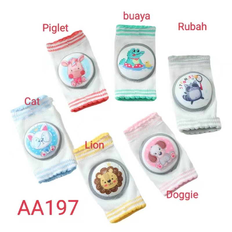 ♫ Megata ♫ AA197 Pelindung Lutut Anak Bayi Anti Slip/Pelindung lutut bayi/Baby Kneepad/Knee Protector Kaos Kaki/Alas lutut bayi merangkak