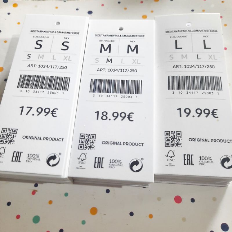 

hang tag label baju 4×10 hangtag hangstag nametag handtag hengtek hang tak