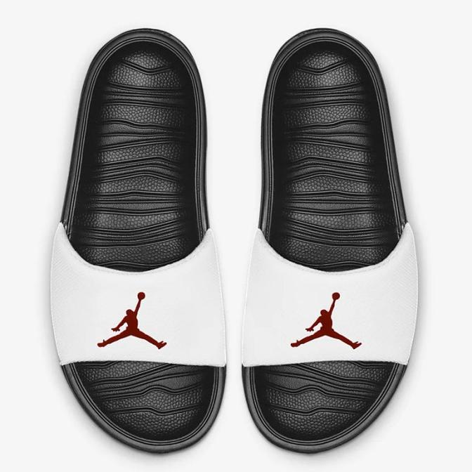 SANDAL AIR JORDAN BREAK SLIDE BLACK WHITE AR6374-016 100% ORIGINAL