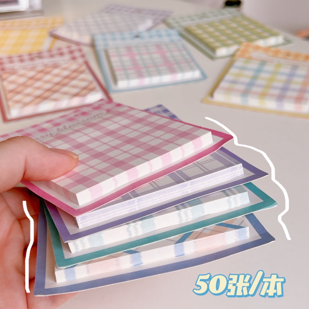 50 Sheets/pc Sticky Note Cartoon Weekly Plan Sticky Notes Memo Pad Stationery School Office Supplies