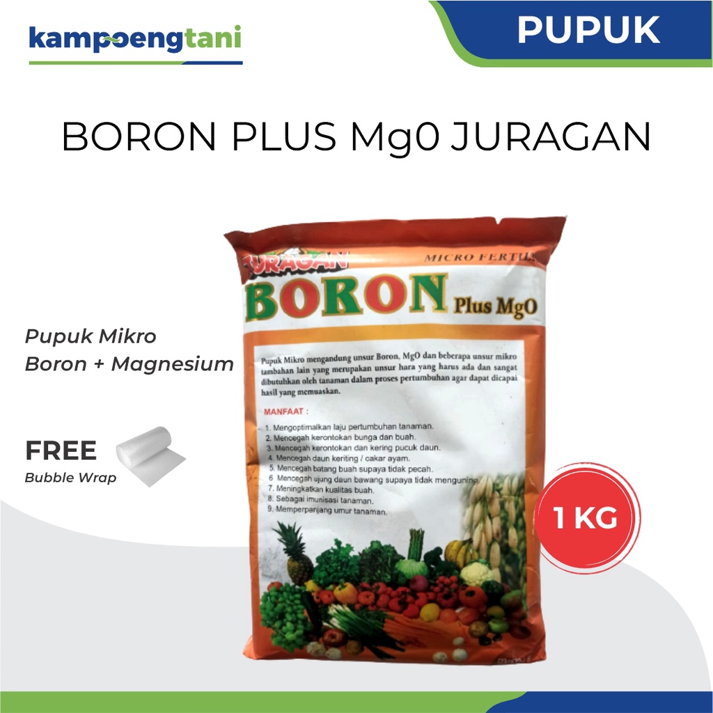 Jual Pupuk Boron Plus Magnesium Juragan 1 Kg Micro Fertilizer Anti Rontok Bunga Dan Buah