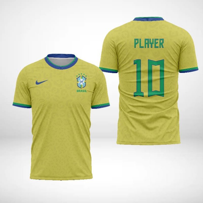 Jual JERSEY BRAZIL PIALA DUNIA 2022 2023 FULL PRINTING GRATIS NAMA DAN ...