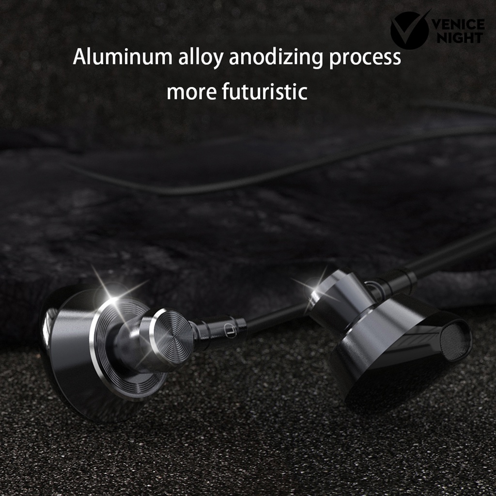 (VNEP) (Berkabel) KT-01 Earbud HiFi HD-kompatibel Memanggil 3.5mm Ponsel Bernyanyi Rekaman Earphone dengan Mikrofon untuk Mendengarkan Musik