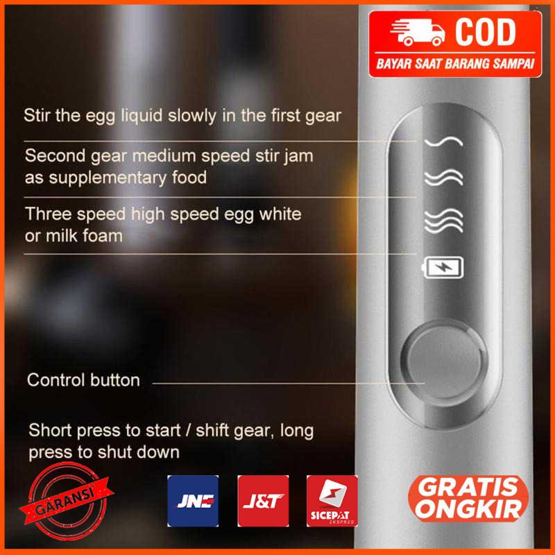 Pengocok Telur Susu Kopi 2in1 Electric Hand Mixer Milk Frother HM23