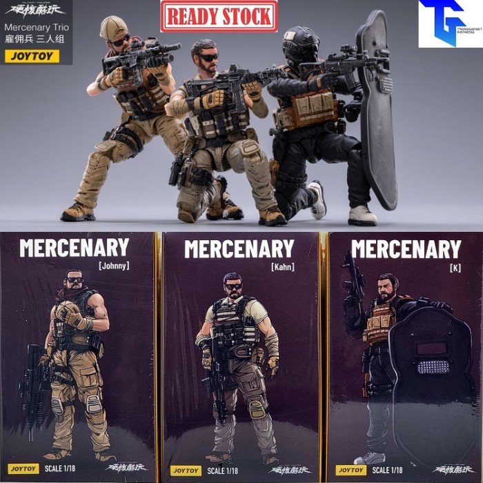 JOYTOY Mercenary Team 1/18 - K JT1835 - Johnny JT1842 - Kahn JT1859