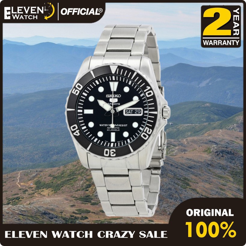 [Promo] Jam Tangan Pria Seiko SNZF17K1 Sea Urchin Automatic 23J Black Dial Stainless Steel Original 