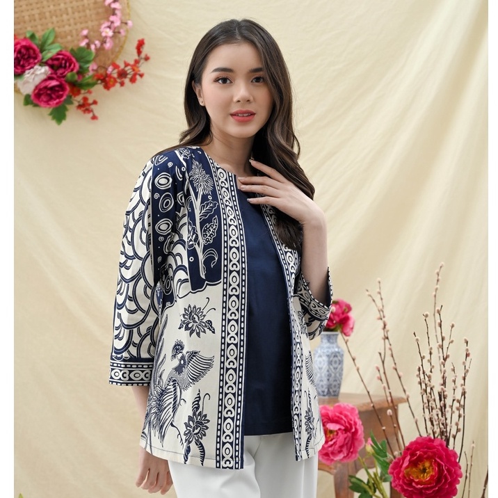 Atasan Batik 242 HT /Blouse Batik Wanita Modern/ Batik Jumo/ Batik Kantor/ Seragam Batik