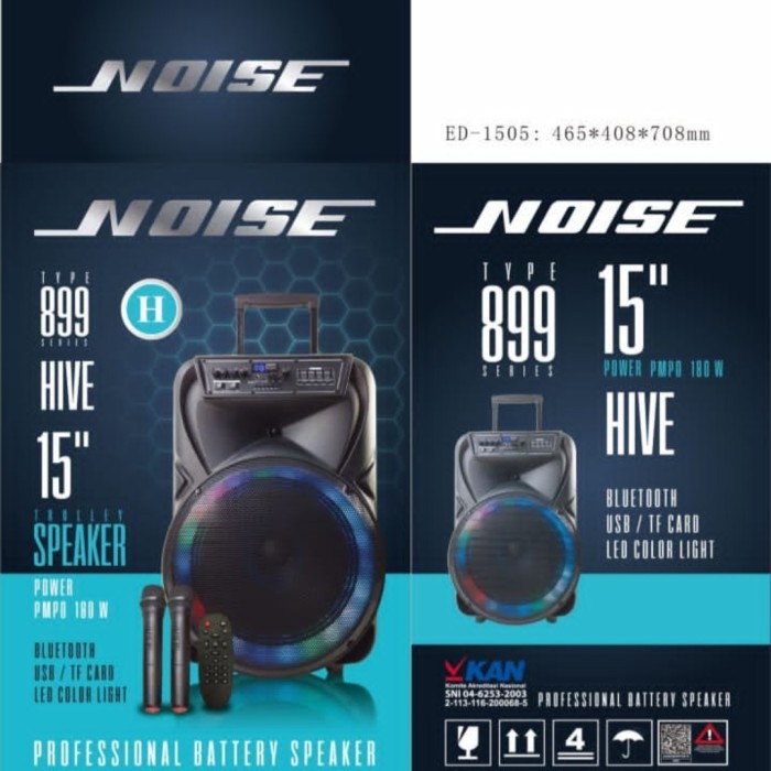 NOISE SPEAKER MWETING TROLEY 15 INCH 899 H HIVE