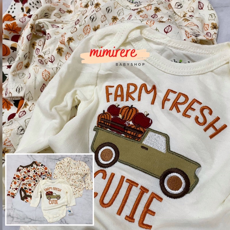 Carterlove Chickpea Jumper Lengan Panjang isi 4 dan 3 | 4in1 Long Sleeves | 3in1 Long Sleeves Jumpsuit
