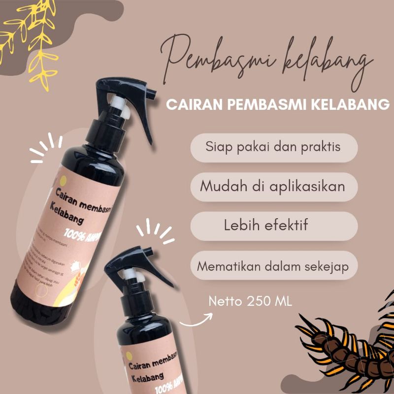 Pembasmi kelabang dan kaki seribu super efektif//250ml